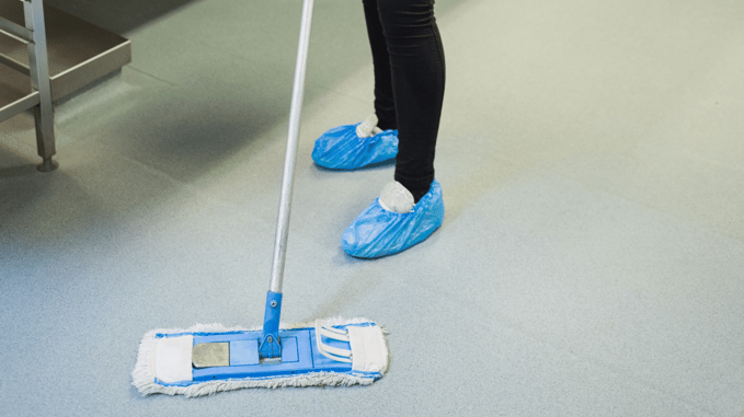 Cleaning Restaurant Kitchen Floor